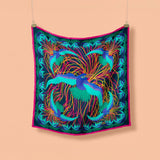 Les Oiseaux de Paradis - Rose - Le Gavroche 45 en soie