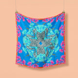 Parata Nuziale - Bleu - Le Carré 90 en soie