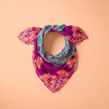 Parata Nuziale - Pourpre - Le Carré 90 en soie