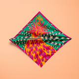 L'Enchanteur - Emeraude - Le Carré 130 en laine