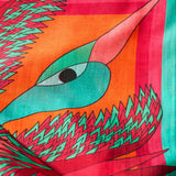 Carnaval - Émeraude - Le Carré 70 en soie et coton