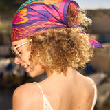 Carnaval - Nuit - Le Carré 70 en soie et coton