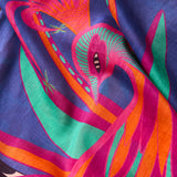 L'Enchanteur - Multicolore - Le Carré 130 en soie et coton