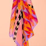The Enchanter - Pink - The 70 Square in silk and cotton