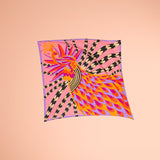 The Enchanter - Pink - The 70 Square in silk and cotton