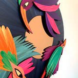 Les Voyageurs - Le Miroir en marqueterie de paille