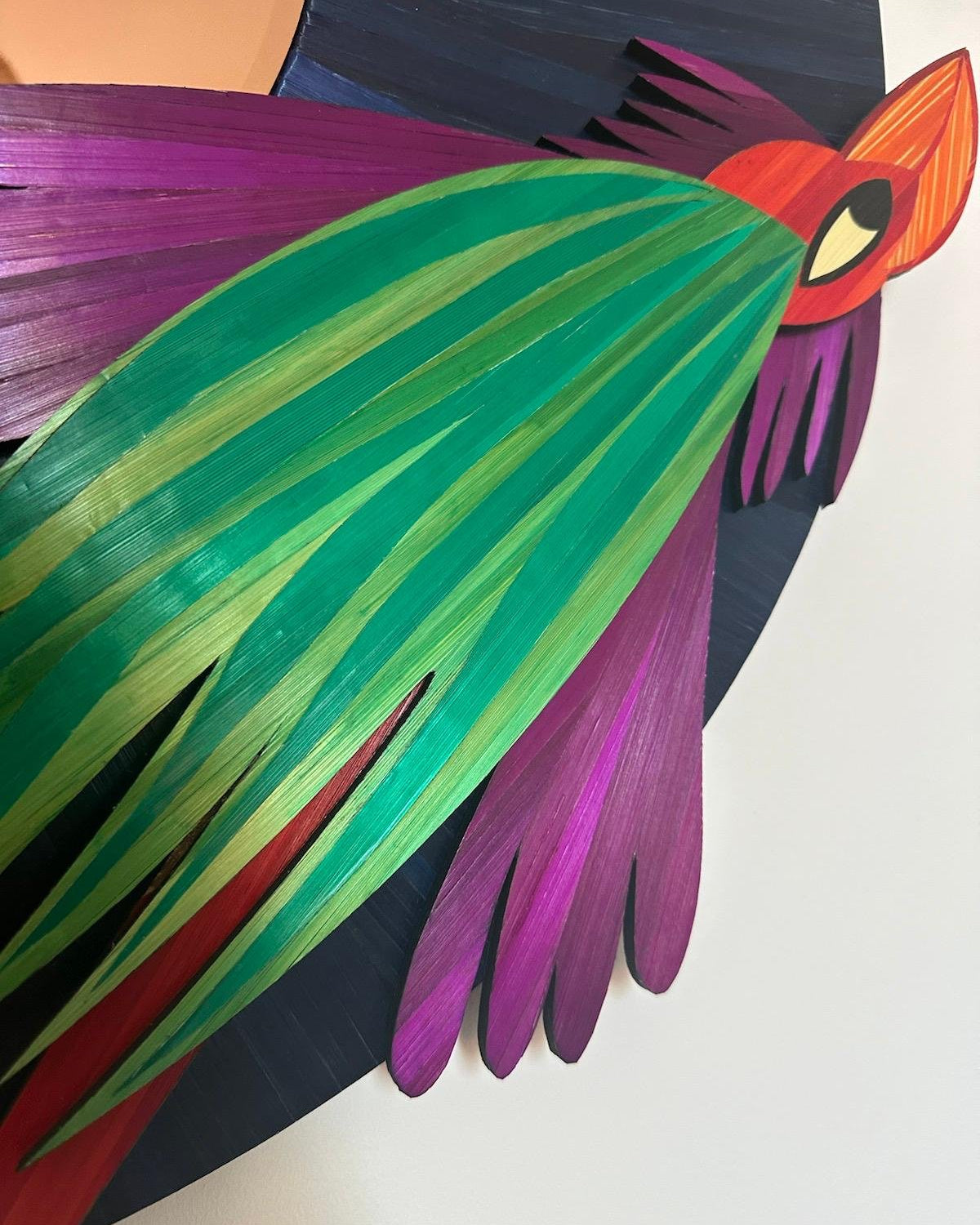 Les Voyageurs - Le Miroir en marqueterie de paille