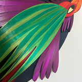 Les Voyageurs - Le Miroir en marqueterie de paille