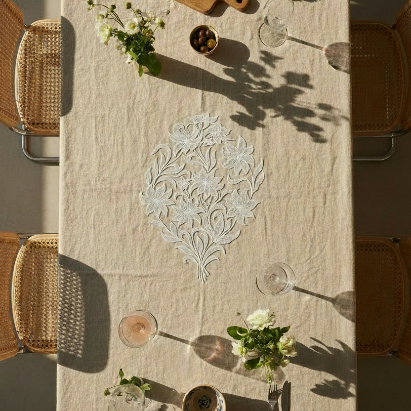 Broderie en très grand format