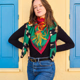 The Enchanter - Emerald - The Large Wool Scarf