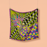 The Enchanter - Green Olive - The Silk Medium Square