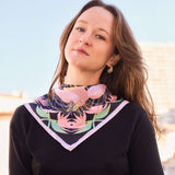 Les Oiseaux de Paradis - Pastel - Le Carré 70 en soie