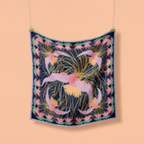 Birds of Paradise - Pastel - The Silk Medium Square