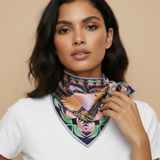 Birds of Paradise - Pastel - The Silk Medium Square