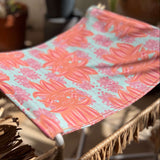 Canopée - Bleu Calanque - Tissu en Toile de Coton