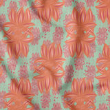 Canopée - Bleu Calanque - Tissu en Toile de Coton